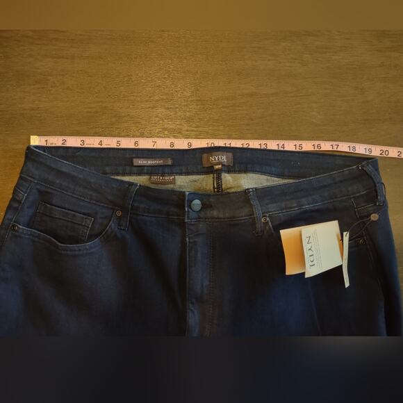 NYDJ Lift Tuck Slim Bootcut Jeans Rinse WINQ2880 Size 18W - Picture 4 of 15